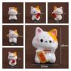 Cute Lucky Cat Car Ornaments Realistic Cat Micro Landscape Ornament Fortune Cat Figurines  Desktop