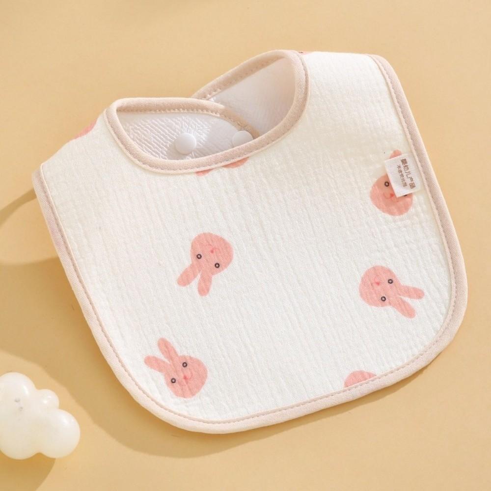 Cartoon Print Baby Bibs Cotton Newborn Saliva Towel New Burp Cloths