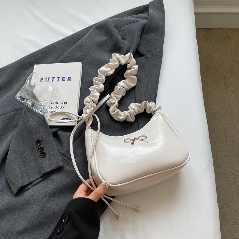 High-end Textured Red Shoulder Bags Fashion Versatile Soft Leather Zipper Crossbody Bag  New Small Handbags