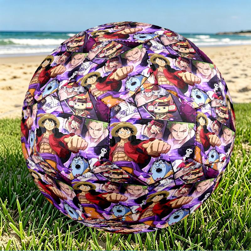 One Piece Print Size 5 Soccer Ball, PU Wear Resistant Football for Match Training and Daily Practice, Birthday Gift for Soccer Fans