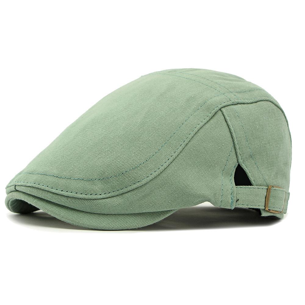 Cotton Cap Men's Beret British Vintage Forward Cap Women's Peaked Cap