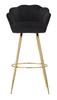 Bar Stool Bar Vienna Nero Cm 55X53X110