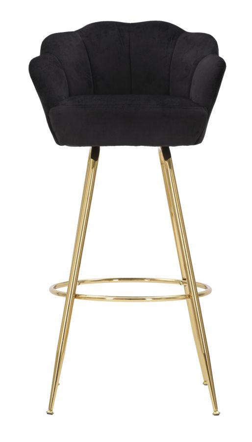 Bar Stool Bar Vienna Nero Cm 55X53X110