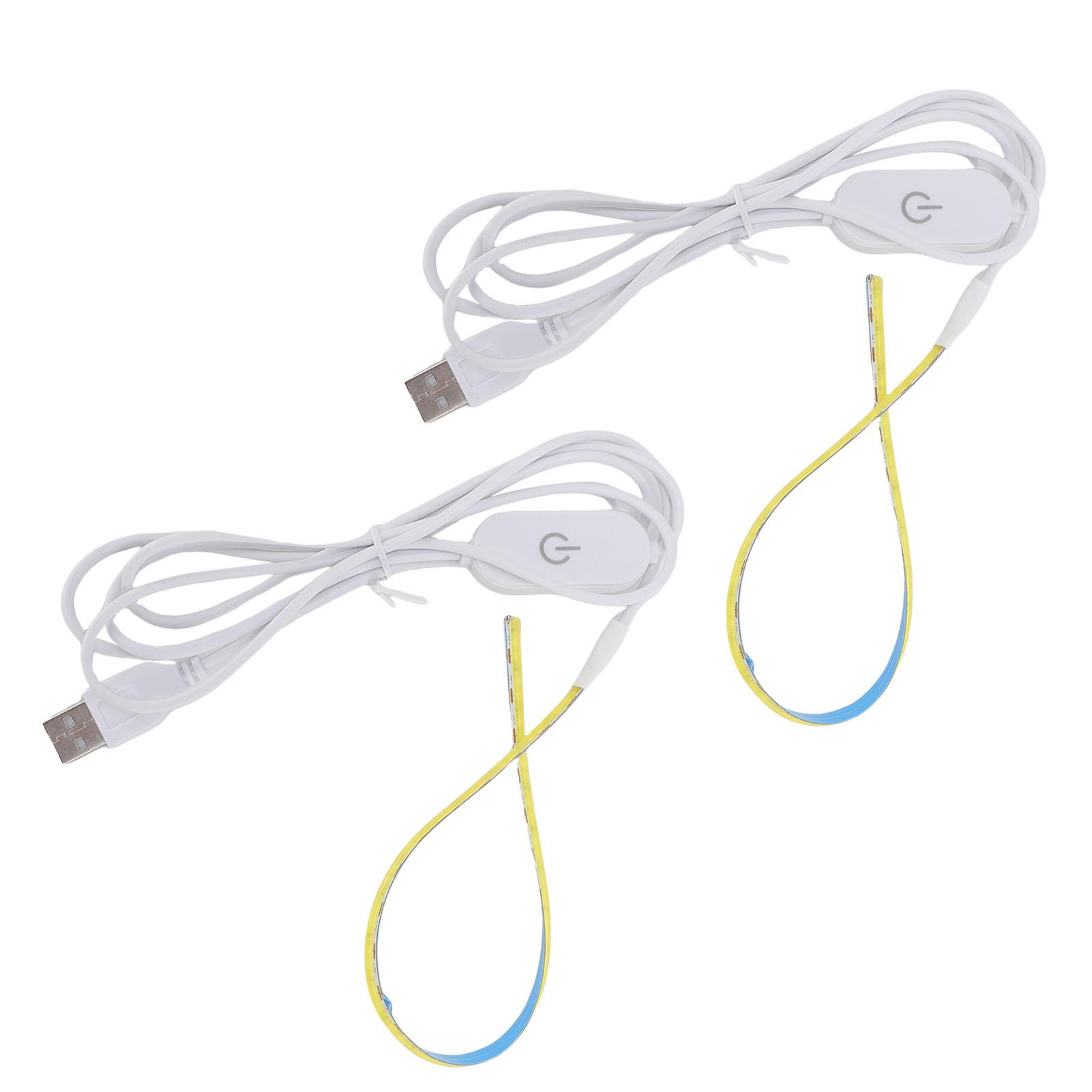 

2 Pcs 3D Printer LED Light Strip Suitable for Anycubic Kobra 3 Combo 3D Printer 6500K 5V USB LED Light Strip