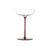 2/1Pcs 220ml Crystal Red Black Cocktail Glass Champagne Goblet Creative Personality Martini Wine Glasses Wedding Cup Party Gifts