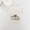 Halloween Biscuit Storage Bag Reusable Halloween Candy Storage Bag Drawstring Linen Bag Breathable For Candy Storage Small Toy