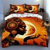 Radiant artistic silhouette. Bedding Duvet cover sets Duvet covers Pillowcases gifts (1 * Duvet Cover 2 * Pillowcases, without duvet insert)