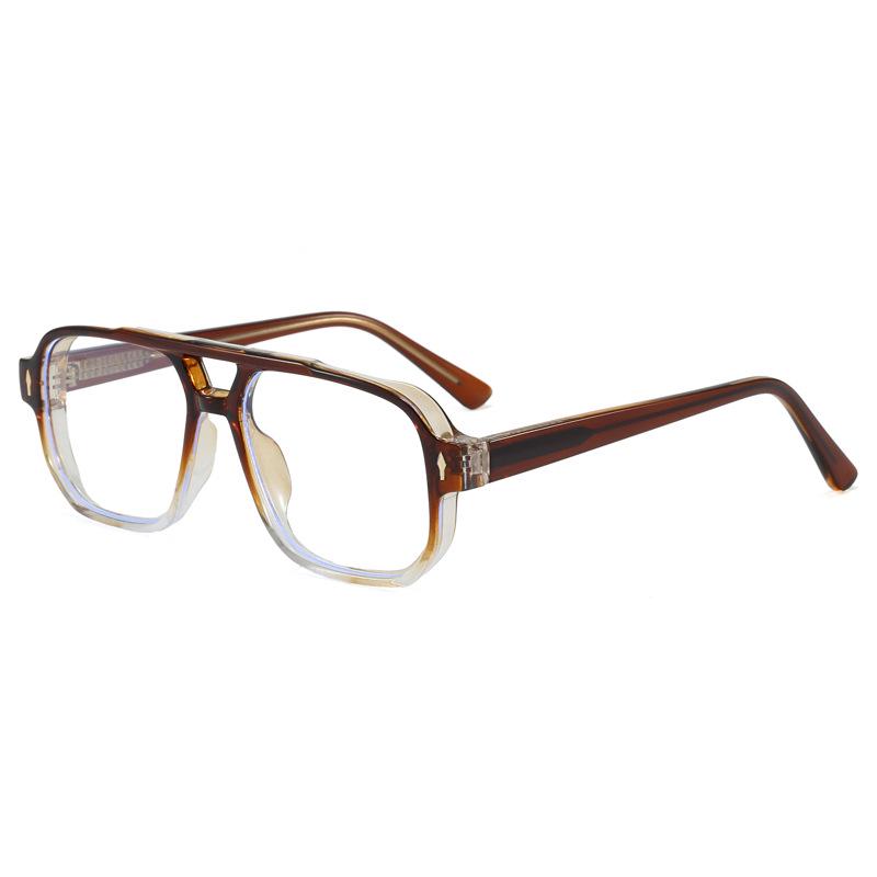 Trendy Unisex Anti-Blue Light Flat Lens Glasses - Simple High-Grade Style