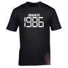 Made In 1986 Tshirt Birthday Party Celebration Fancy Dress Teeshirt High Quality Cotton Tops Harajuku Aesthetic Clothes