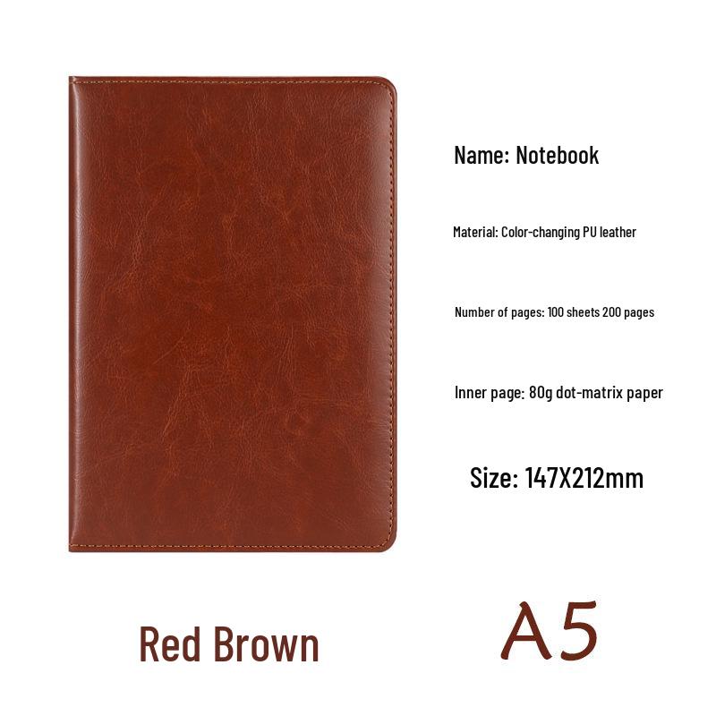 Notizbuch A5/B5 mit 64 Seiten aus Kunstleder mit individuellem Logo für Meetings