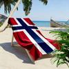 Giant Beach Towel with Norway Nordic Cross Flag, Ultra Soft Quick Dry Microfiber, Fade Resistant, for Pool Beach Vacation
