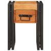 Side Table with Drawers 30 X 30 X 40 Cm Solid Acacia Wood