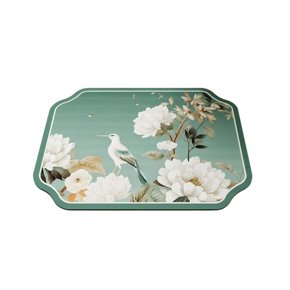Heat Resistant Floral Placemat Washable Table Mats New Tableware Draining Pad Table Decoration