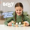 Bluey Figures 4-Pack Family Vacation 6.3cm Poseable Figures of Bluey, Bingo, Bandit, and Chili