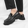 Mocassins compensés pour homme printemps et automne nouvelles chaussures en cuir pour homme - couvre-chaussures d'affaires