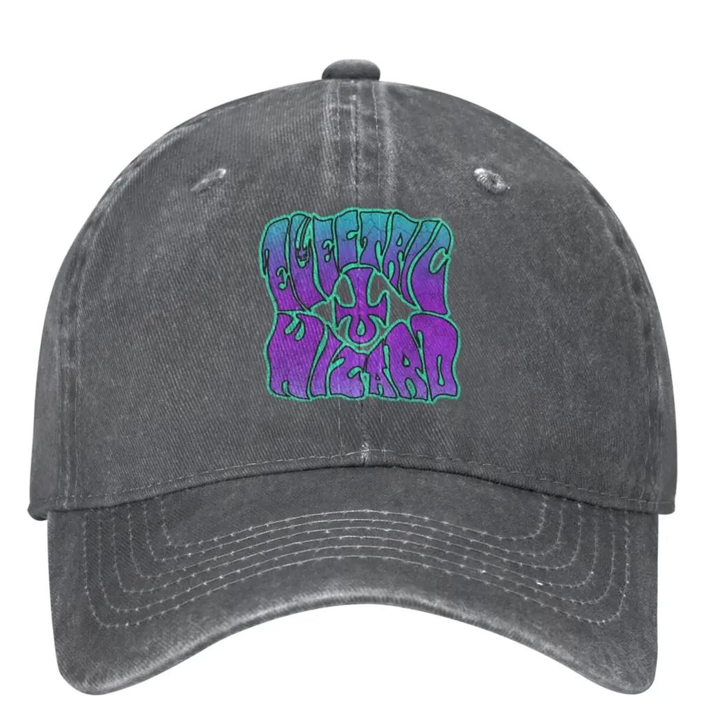 Unisex Electric Wizard Band Logo Baseball Cap Classic Distressed Washed Dad Hat Adjustable