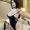 Domila Side Metal Buckle Bunny One-Piece Suit Sex Underwear Sexy Dew Hips Uniform F682