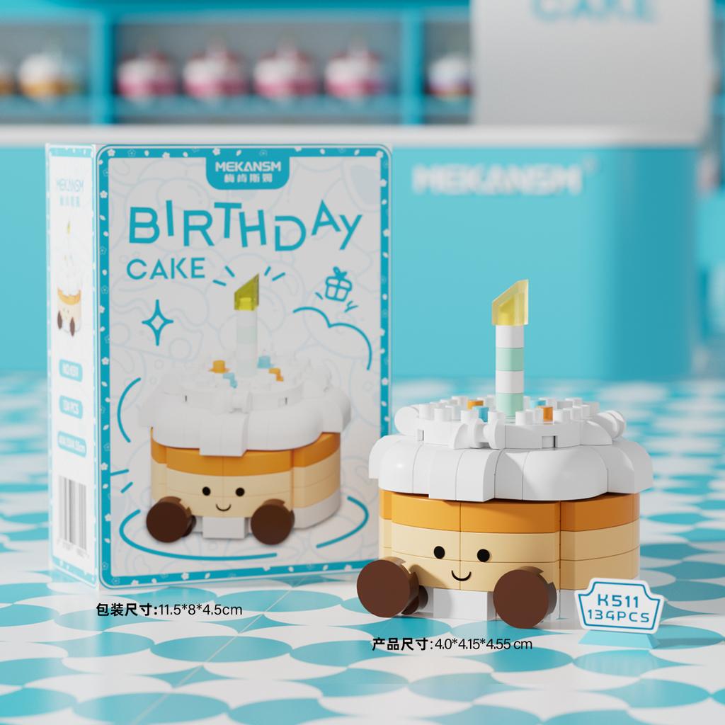 Kawaii Mini Cake Micro Building Blocks Kids Toys 3D Models Educational Toys DIY Birthday Gifts New Products