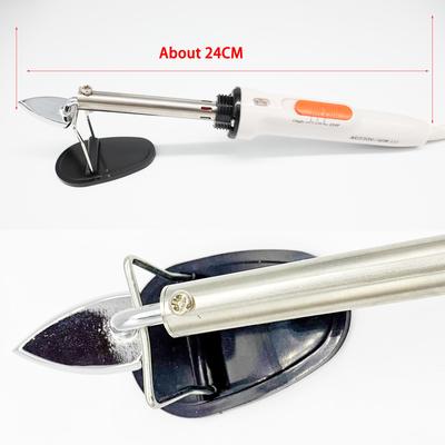 Mini Leather Iron Portable Leather Ironing Tools Leather Wrinkle Remover Repair Pure Copper Head Plastic Soldering Iron Leather