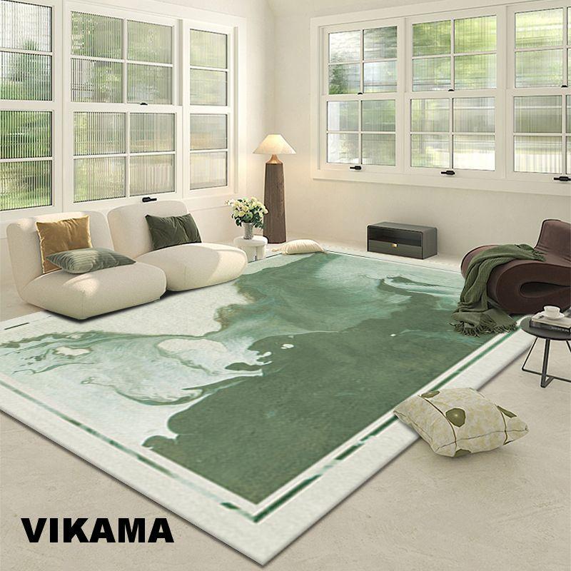 Crystal Pile New Chinese Carpet Green Hotel Schlafzimmer Haushalt Nachttisch Vollteppich Wohnzimmer Schlafzimmer Frische Sofateppiche