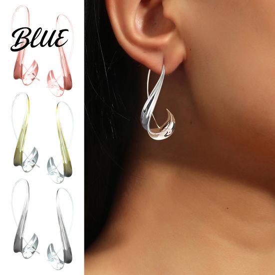 Prom Earrings 1 Pair Women Ear Hook Retro Geometric Alloy