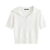 ELLE Women's Loose Knit Short Sleeve Top