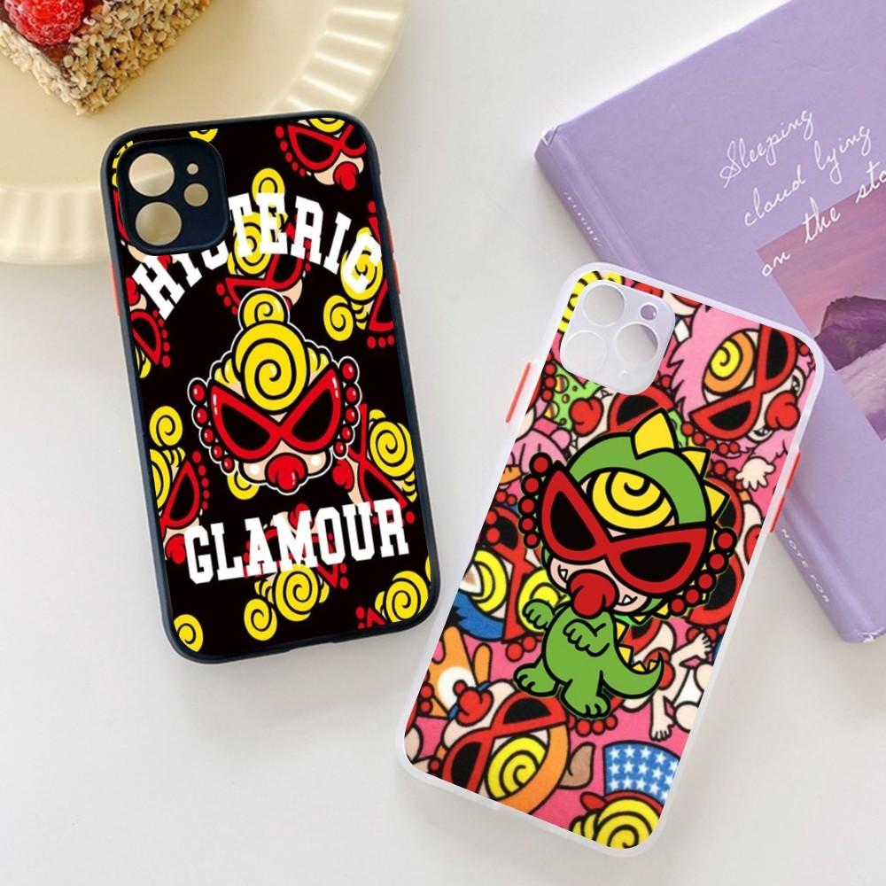 Japan Fashion Hysteric Mini Phone Case For IPhone 14 11 12 13 Mini Pro Max 8 7 Plus X XR XS MAX Translucent Matte Cover