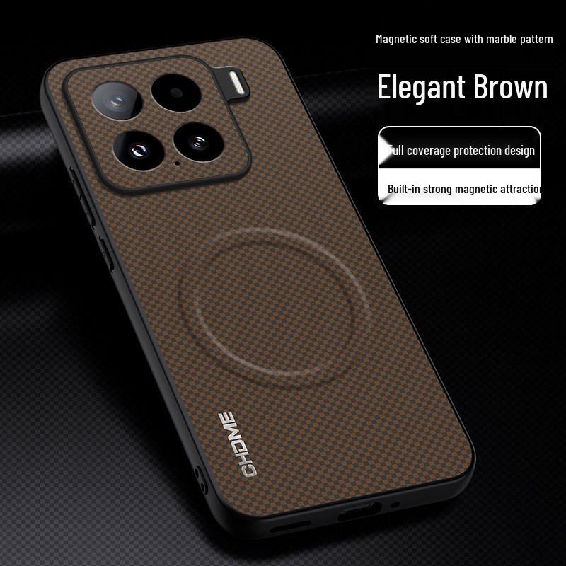 Xiaomi MI15Pro Full Coverage Anti-drop Protective Phone Case with Magnetic Buckle and Mark Pattern Xiaomi 15 Ultra