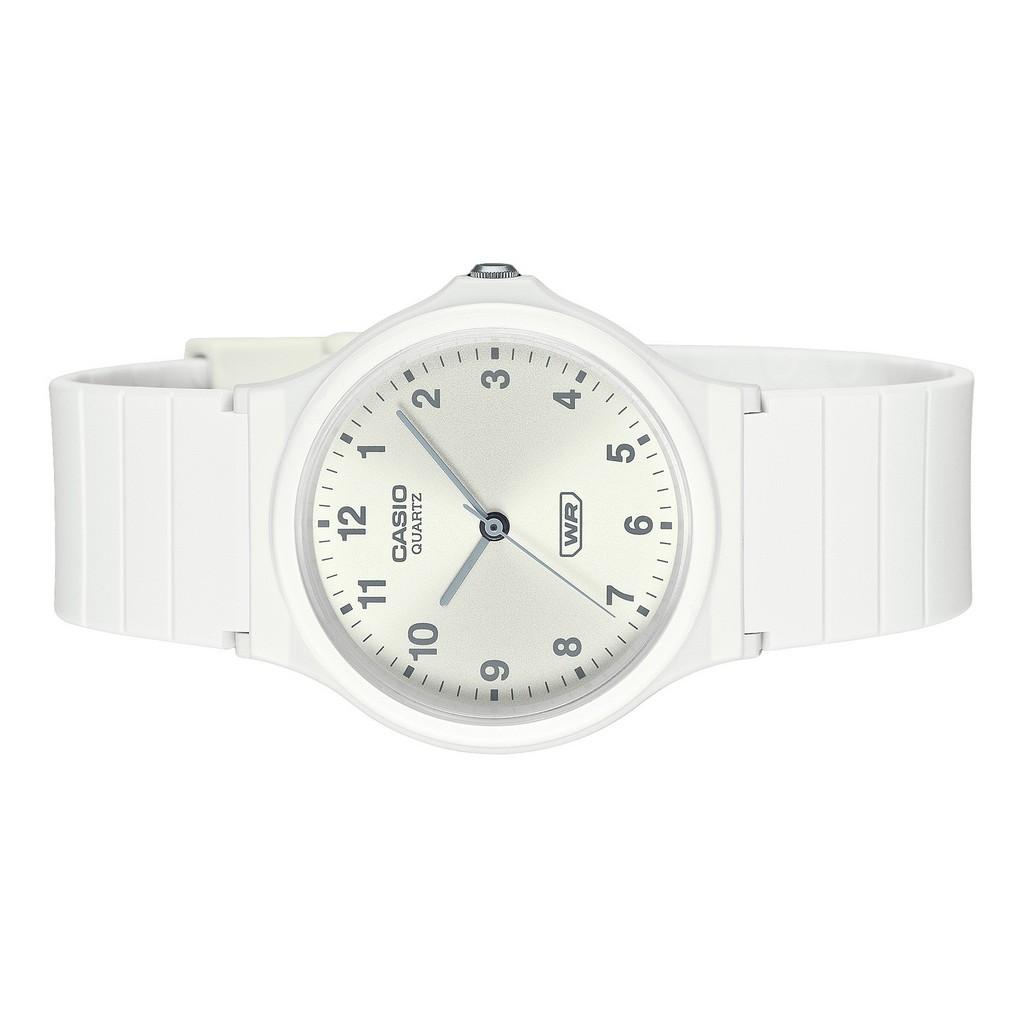 Casio Zegarek męski POP Analog Bio Resin Strap Silver Dial Quartz MQ-24B-7B