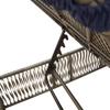 2 Piece Sun Lounger Set with Table Gray Poly Rattan