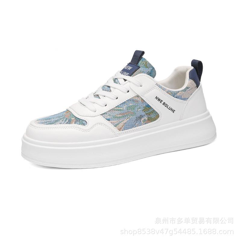 Comfortable and breathable flat-heeled shallow-mouth Forrest Gump casual board shoes lace-up little white board shoes can be worn in all seasons