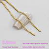 Versatile Extra Small 90cm Metal Nail Art Bead Chain for DIY Nail Accessories
