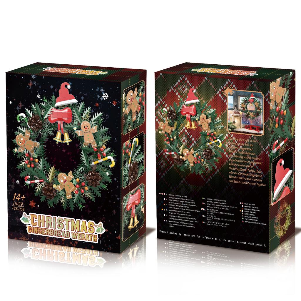 Romantic Christmas Toy Gifts, Christmas Wreath Building Blocks Sets, Diy Model Assembly Toys, Children'S Holiday Gifts