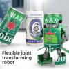 Beer Deformed Robot Action Figure Cartoon Deformation Robot Creative Warrior Model Deformation Educational Toys