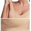 Women's Mesh Breathable Underwear Large Size Wireless Full Coverage Tank Top Sports Yoga Bra M-5XL