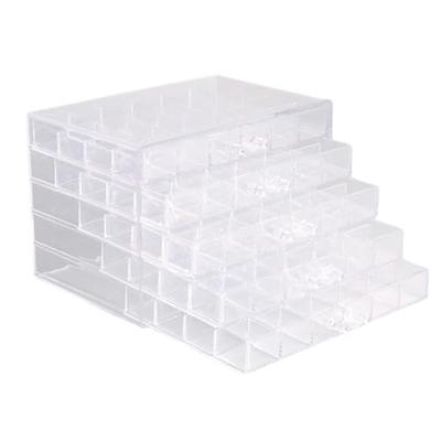 Store88 Beads Case, Parts Case, Cabinet, Nail Storage, Accessories, Crafts, 5 Tiers, 120 Compartments