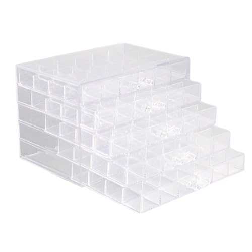 Store88 Perlenbox, Teilebox, Schrank, Nagellagerung, Zubehör, Bastelbedarf, 5 Ebenen, 120 Fächer