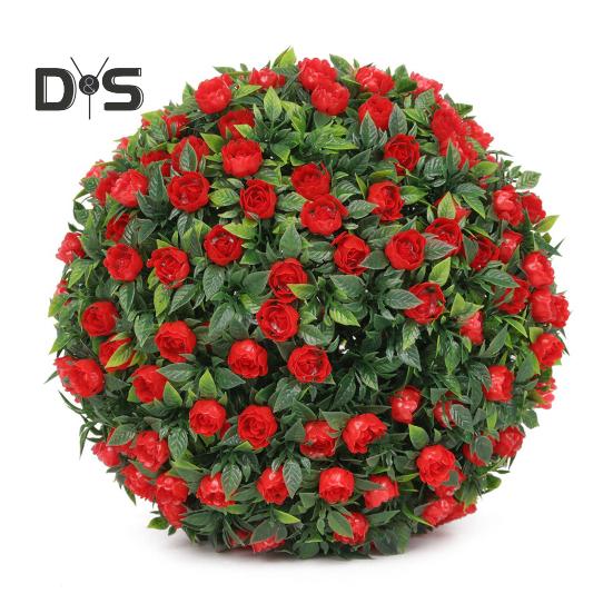 

1/2 шт. 20/25 см штучний самшитовий топіарний м яч, стійкий до ультрафіолетового випромінювання, стійкий до погодних умов, висячий штучний квітковий зелений шар, сфера, відкритий сад, ганок, патіо, підроблений самшит 25cm 1pc