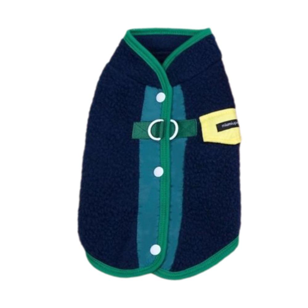 Dog Coat Warm Pet Fleece Vest Comfortable Soft Dog Jacket with D-Ring Sleeveless Dog Sweater Autumn