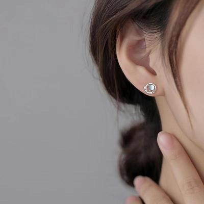 Hochwertige Planeten-Steckohrringe: Luxusstil für modebewusste Frauen - Cooles Geschenk für die Freundin