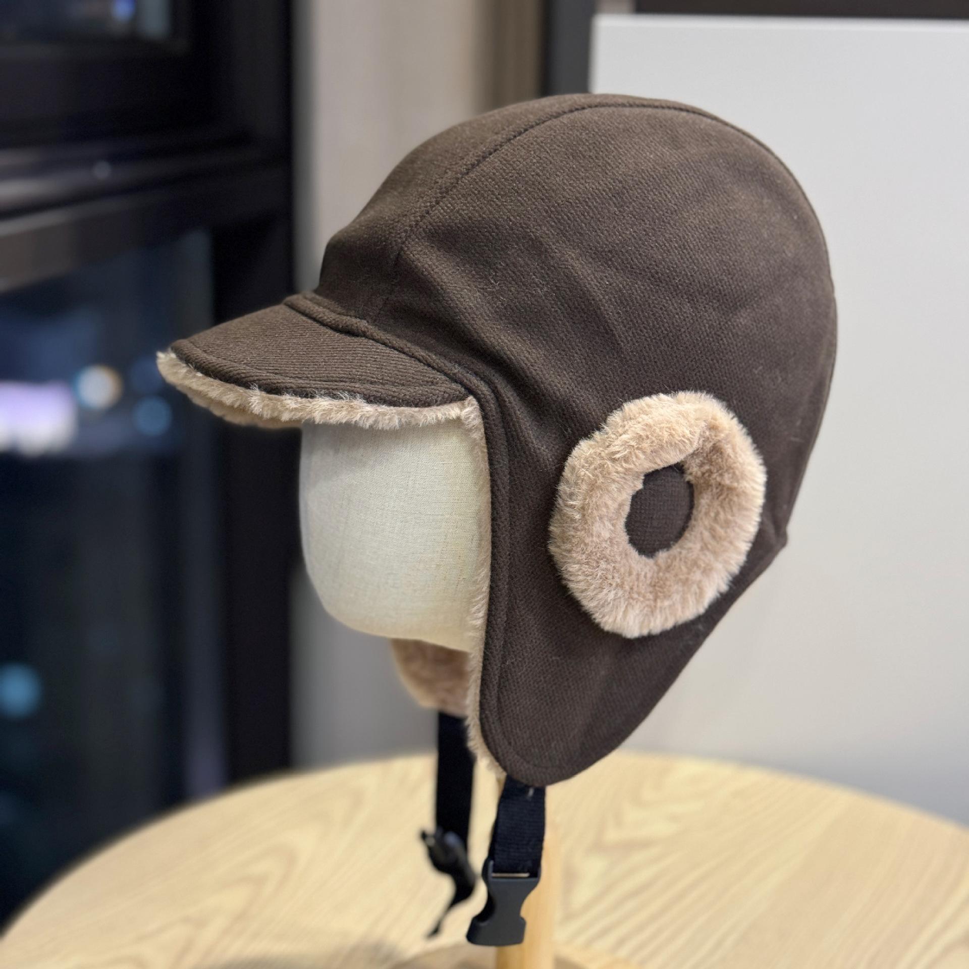 

Новая зимняя бархатная шапка с защитой ушей для езды на электровелосипедах, чтобы сохранить тепло, шапка Лей Фэн для студентов, мужская и женская теплая шапка-пилотка с козырьком one size