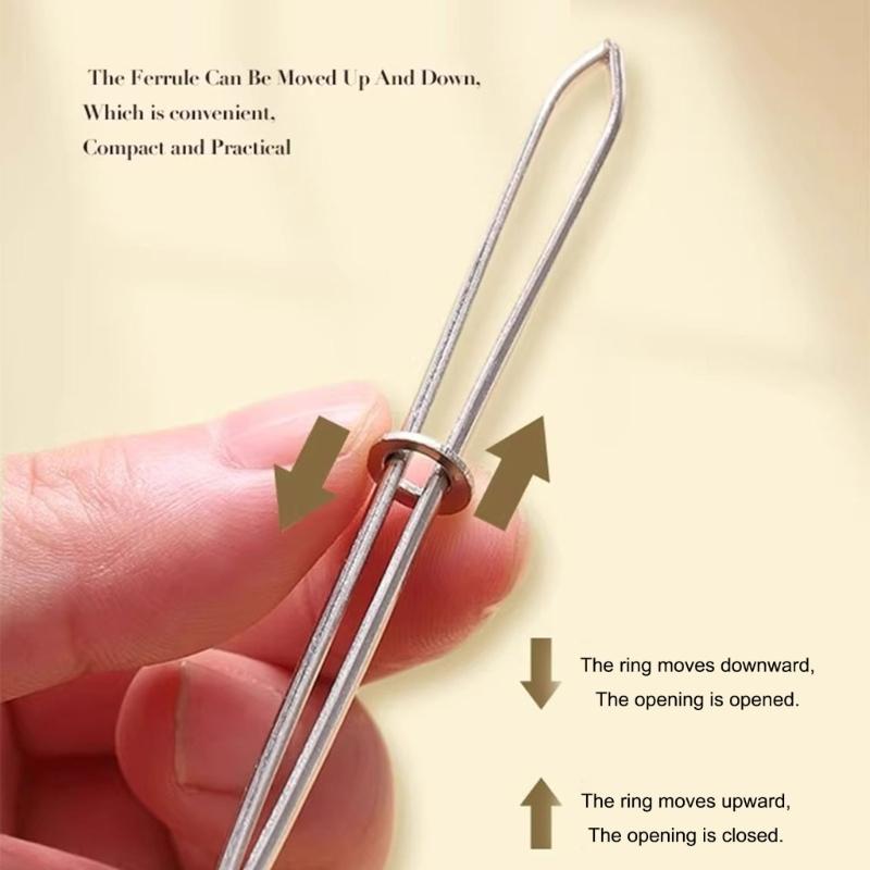 Drawstring Threaders Tweezers Rope Threader Clip Elastic Band Threader Tool Sewing Threading Tool For Sweatpants Hoodies