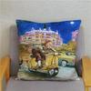 Federa Cuscino con Fantasia Ding Ding Adventure Regalo per Bambini Federa Quadrata Decorazione Auto Divano Casa