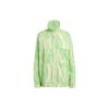X Stella McCartney Collaboration High-Contrast Striped Pattern Full Print Stand Collar Work Jacket Women Jacket Green HS0988