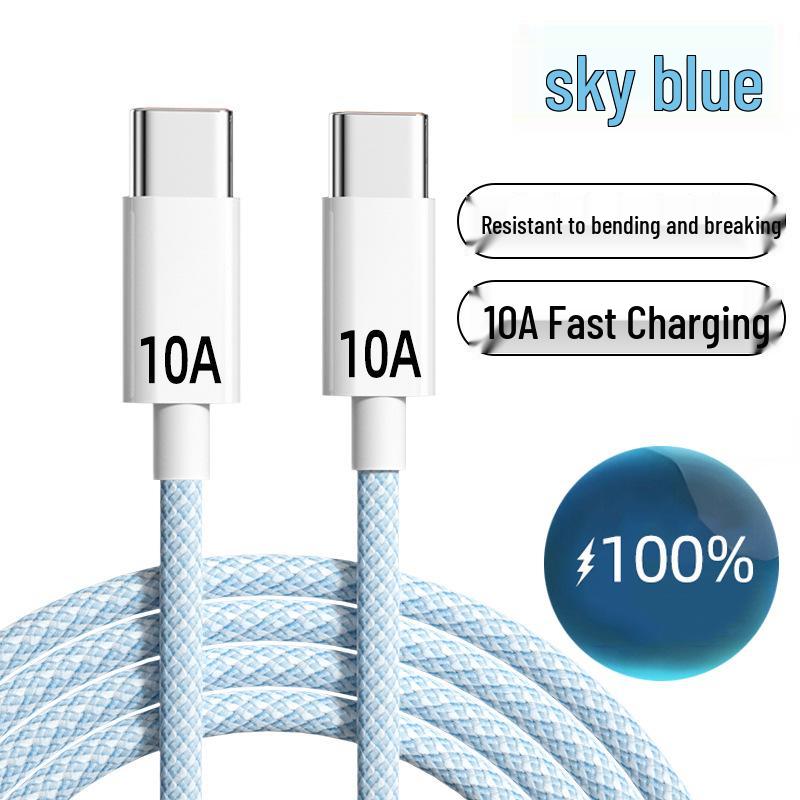 

Crystal Shine Dual Type-C PD Fast Charging Cable 6A, Digital Display, Compatible with Huawei & Xiaomi Laptops