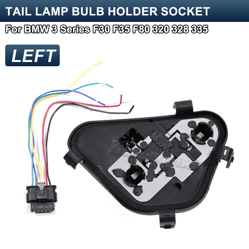 Rear Left Light Lamp Bulb Base Holder Socket Circuit Board Connector Plug 63217313043 For BMW 3 Series F30 F35 F80 320 328 335