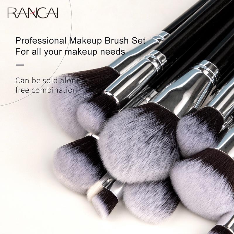 Professional 40Pcs Makeup Brushes Set Soft Synthetic Bristle Powder Blending Contour Eyebrow Eyeshadow Fan Foundation Brush