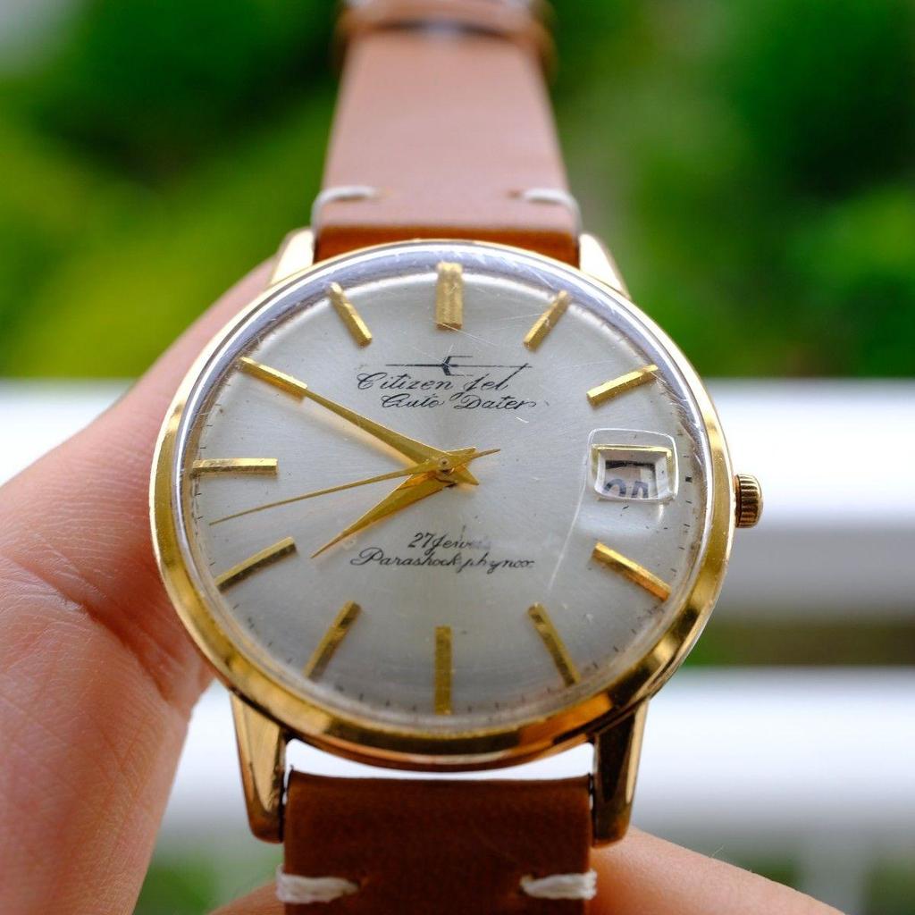 Used [In operation] Citizen Jet Auto Dater 27 jewel wristwatch