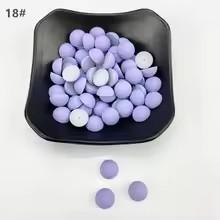 6-12mm Semi Circular Acrylic Flatback Plastic Beads Matte Multi-color Customizable Color Clothing Accessories Beads