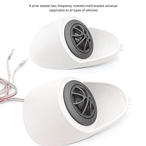 2Pcs 2.5 Inch Car Audio A Pillar Tweeter Bracket Car Two-way Frequency Reversal Mold Bracket Tweeter Base